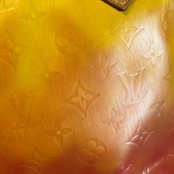 Louis Vuitton Vernis Vibrant Orange and Yellow Tote - Picture 10 of 17